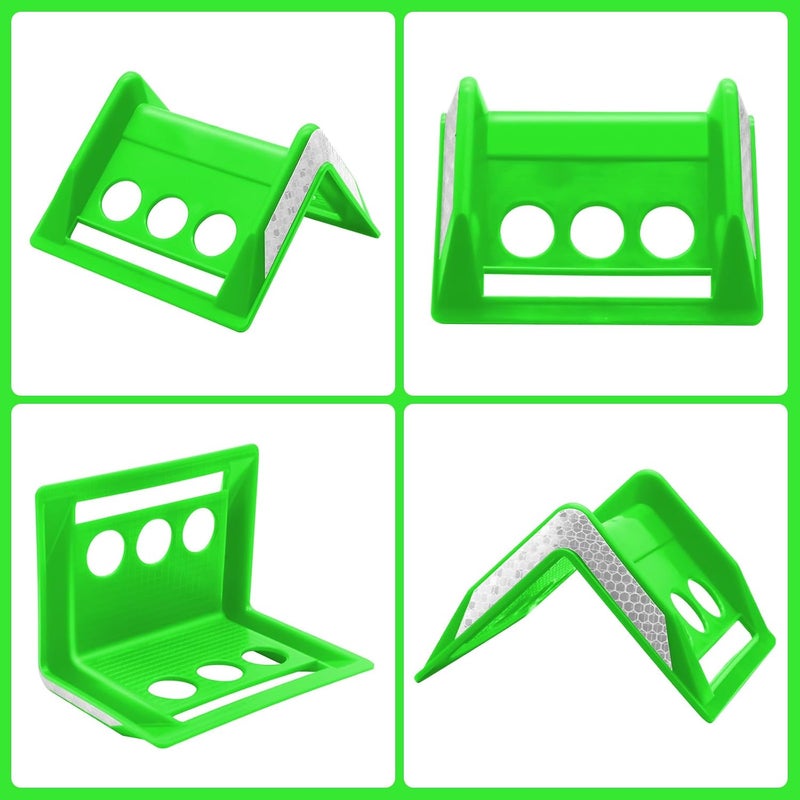 SALUINOKI 24 Pack Flatbed Strap Protector Corner Edge Protector Plastic Green for Cargo Loads Box Truck Equipment Webbing to Protect Cargo - Image 5